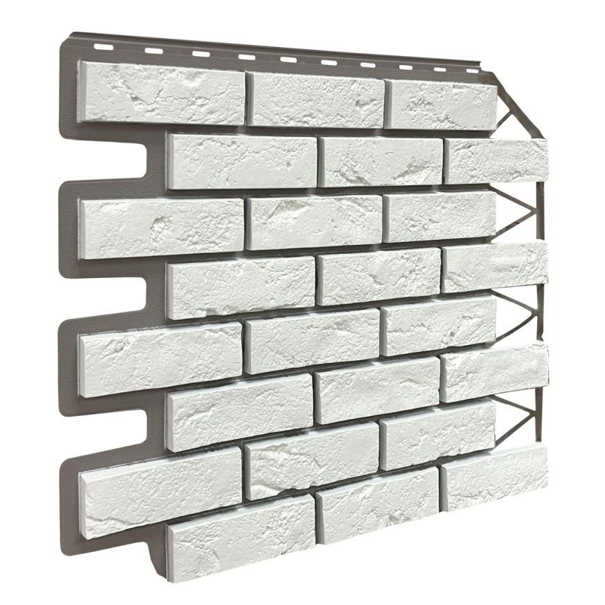 Фасадная панель FineBer, Баварский кирпич, Белый цвет. купить в Сочи