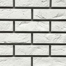 Фасадная панель FineBer, Баварский кирпич, Белый цвет.