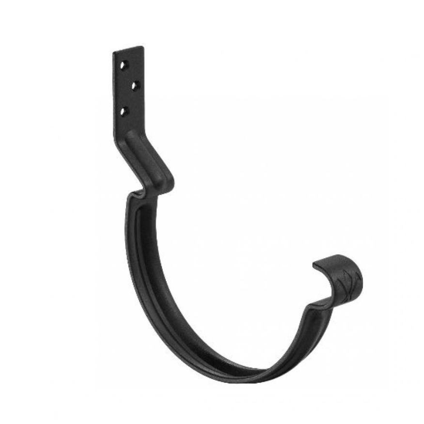 Короткий крюк для крепления желоба Aquasystem, RAL 9005 Черный 125/90 купить в Сочи