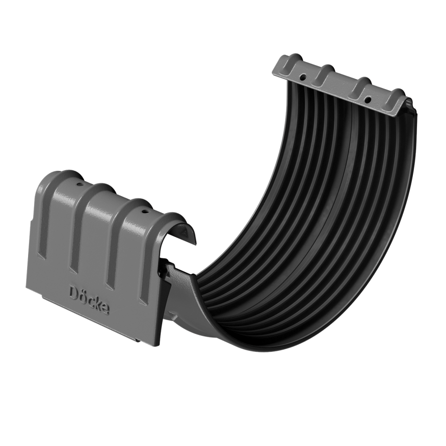 Соединитель желобов Docke Stal Premium, Цвет графит купить в Сочи