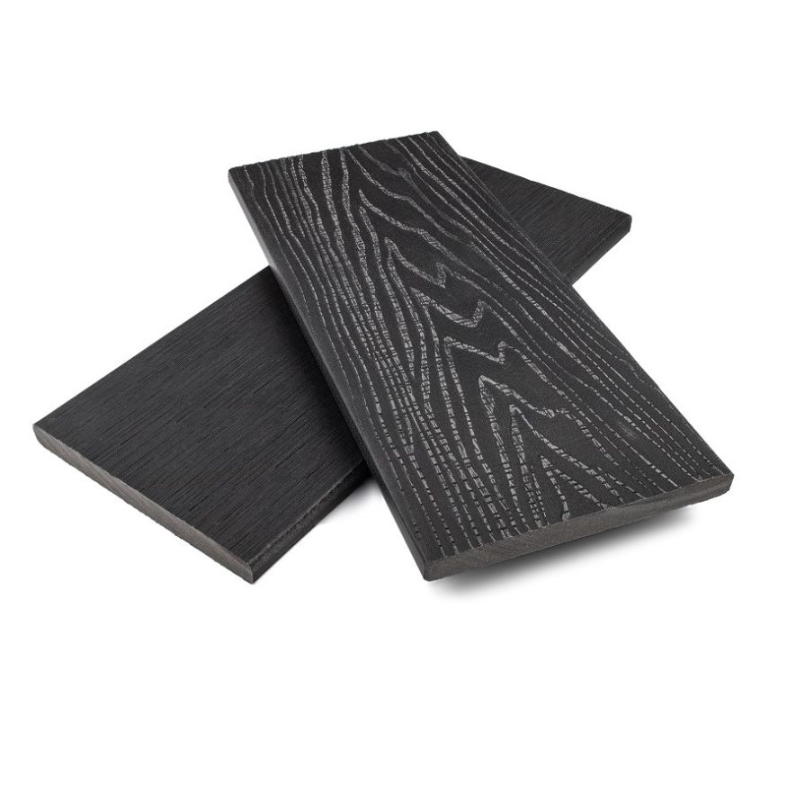 Заборная доска (планкен) ДПК NanoWood Nature 3D Антрацит купить в Сочи