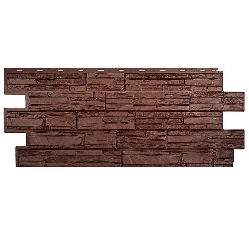 Фасадная панель T-Сайдинг, Альпийская Сказка, Коричневый купить в Сочи