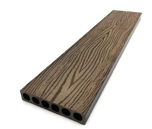 Заборный профиль NanoWood Темный орех купить в Сочи