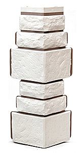 Угол T-Сайдинг, Дикий Камень Белый купить в Сочи