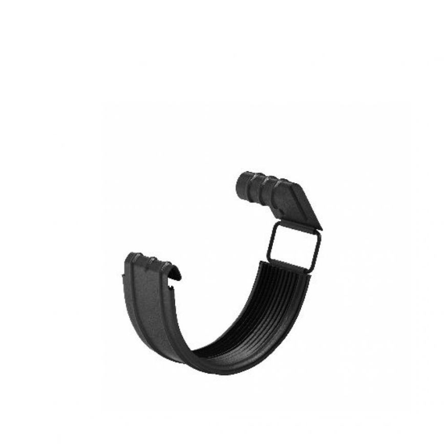 Соединитель желоба с резиновым уплотнителем Aquasystem, черный RAL 9005, 125/90 купить в Сочи