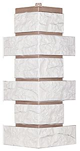 Угол T-Сайдинг, Кирпич Лондон Брик Белый купить в Сочи