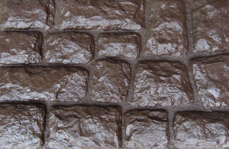 Фасадная панель Аэлит Крупный камень Коричневый купить в Сочи