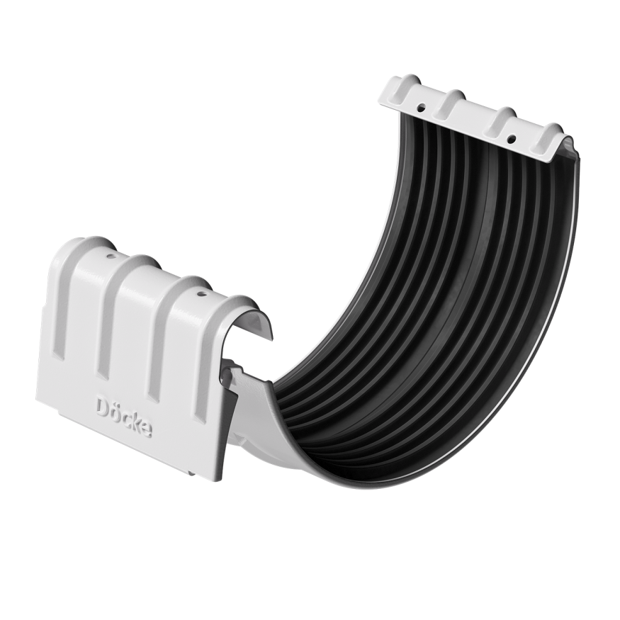 Соединитель желобов Docke Stal Premium, цвет Пломбир купить в Сочи