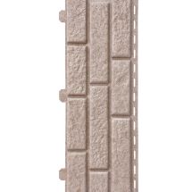 Виниловый сайдинг Fineber, BRICKHOUSE, Цвет: белый