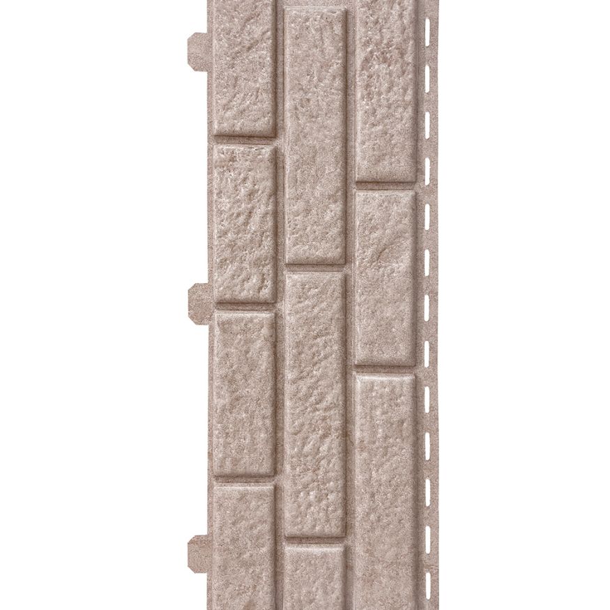 Виниловый сайдинг Fineber, BRICKHOUSE, Цвет: белый купить в Сочи