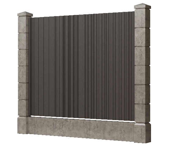 Заборная доска GRINDERDECO, ДПК, с тиснением &amp;quot;дуб&amp;quot;, цвет Асфальт. купить в Сочи