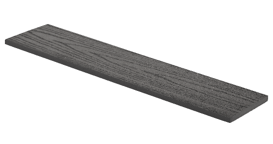 Заборная доска GRINDERDECO, ДПК, с тиснением &amp;quot;дуб&amp;quot;, цвет Асфальт. купить в Сочи