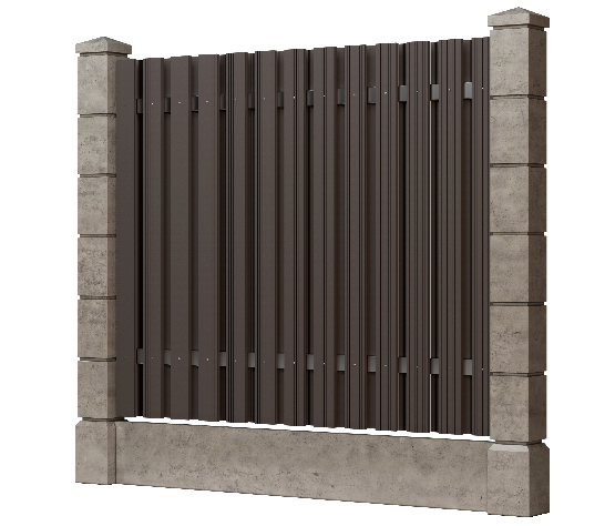 Заборная доска GRINDERDECO, ДПК, с тиснением &amp;quot;дуб&amp;quot;, цвет Асфальт. купить в Сочи