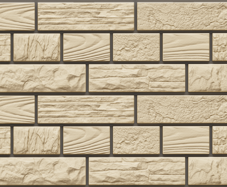 Фасадные панели Доломит, Кирпич Москва, Кремниевый купить в Сочи