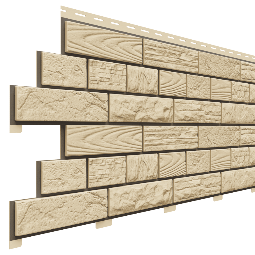 Фасадные панели Доломит, Кирпич Москва, Кремниевый купить в Сочи