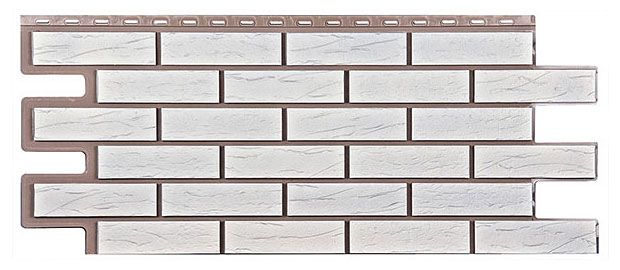 Фасадная панель T-Сайдинг, Кирпич Саман Белый купить в Сочи