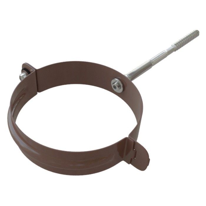 Металлический хомут для трубы, Альта-профиль, Коричневый Элит купить в Сочи