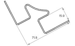 Внутренний угол Tecos Ardennes Ванильный купить в Сочи