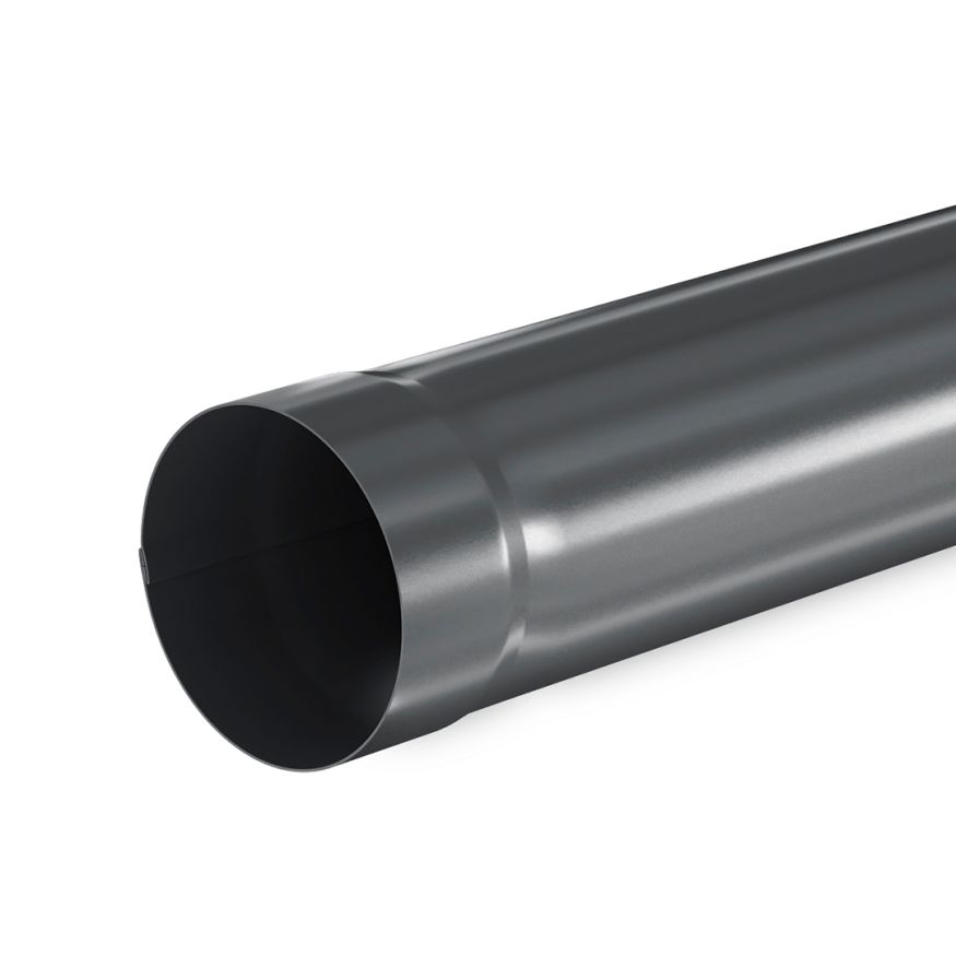 Труба водосточная Aquasystem, RAL 7024 Тёмно-серый 1000мм 125/90 купить в Сочи