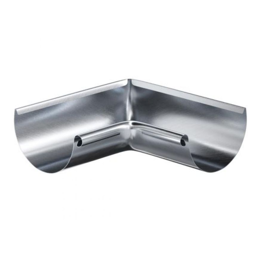 Угол внутренний желоба 90°, Aquasystem, оцинкованный 125/90 купить в Сочи