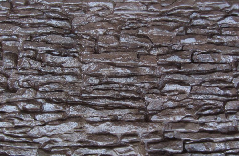 Фасадная панель Аэлит Пласт крупного формата, коричневая. купить в Сочи