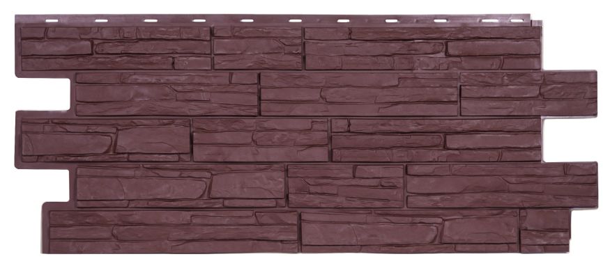 Фасадная панель T-Сайдинг, Альпийская Сказка ЭКО-1 Коричневый купить в Сочи