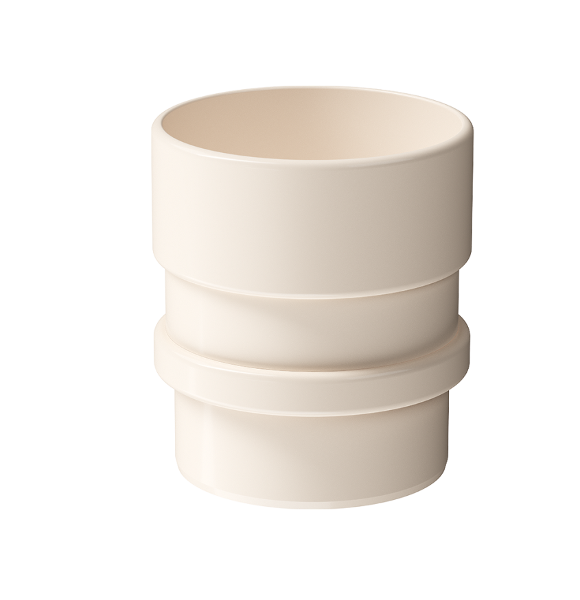 Муфта соединительная для водостока Docke Lux, Латте купить в Сочи