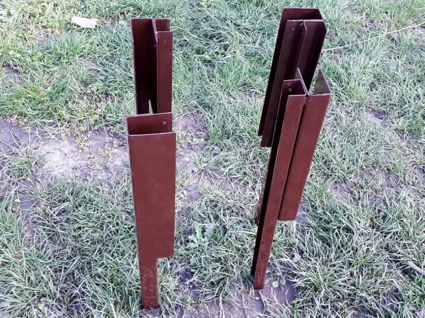 Угловой металлический элемент 90° для доски 225х30 мм Holzhof купить в Сочи