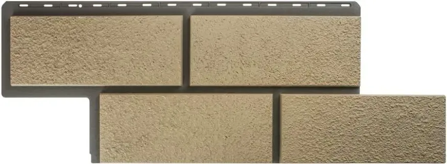 Фасадная панель Альта-Профиль Неаполитанский камень Слоновая Кость купить в Сочи