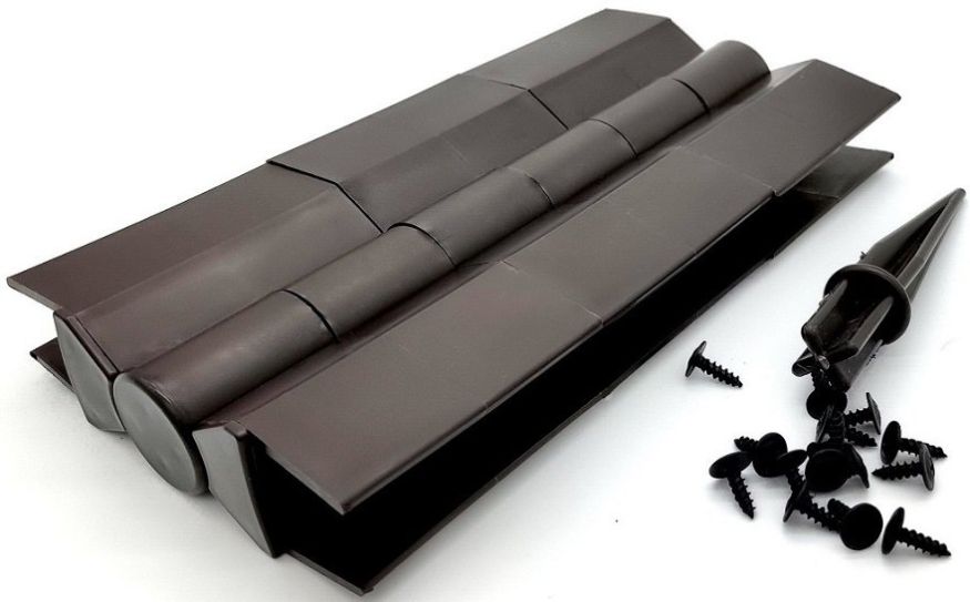 Поворотный пластиковый угловой элемент от 60° до 300° для ДПК доски 225х30 мм, Черный Holzhof купить в Сочи