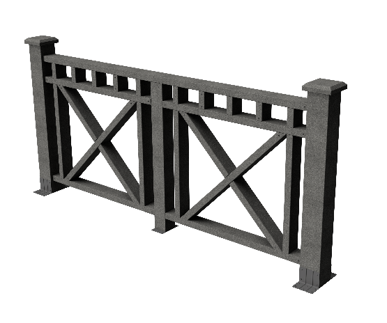 Декоративное ограждение ДПК GRINDERDECO Виктория, цвет серый базальт. купить в Сочи