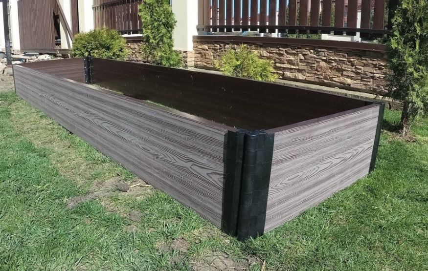 Доска для грядок NauticPrime из ДПК, серого цвета, размеры 300х30х2950 мм купить в Сочи