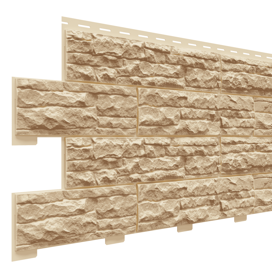 Фасадная панель Доломит, Скалистый риф Люкс, Карамель купить в Сочи