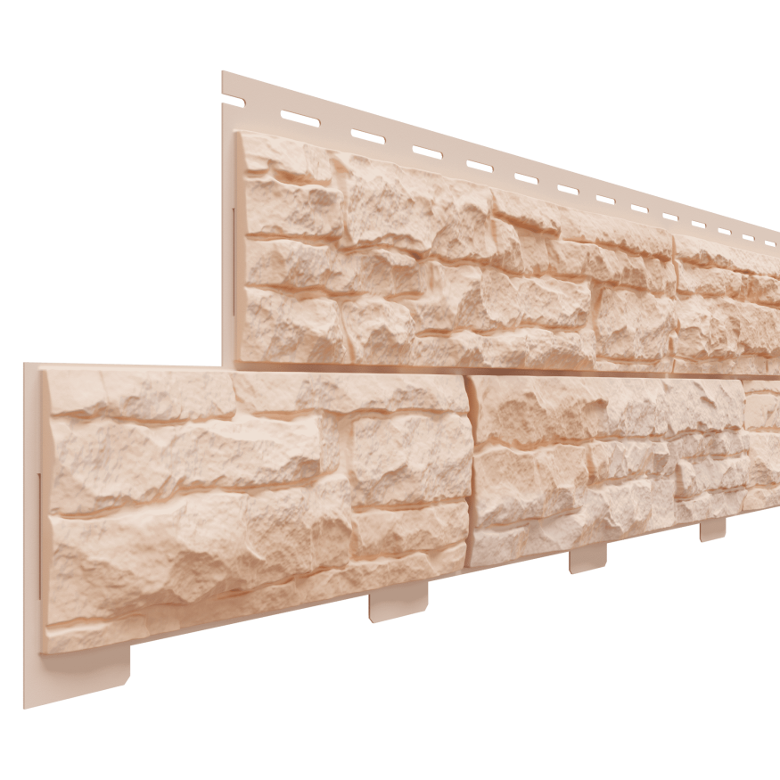 Фасадные панели Доломит, Скалистый риф элитный, Терракот купить в Сочи