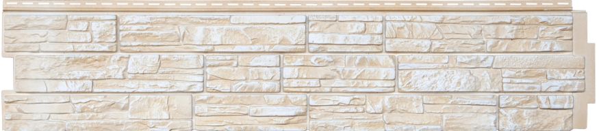 Фасадная панель Grand Line (Я Фасад), Крымский сланец, Слоновая кость купить в Сочи