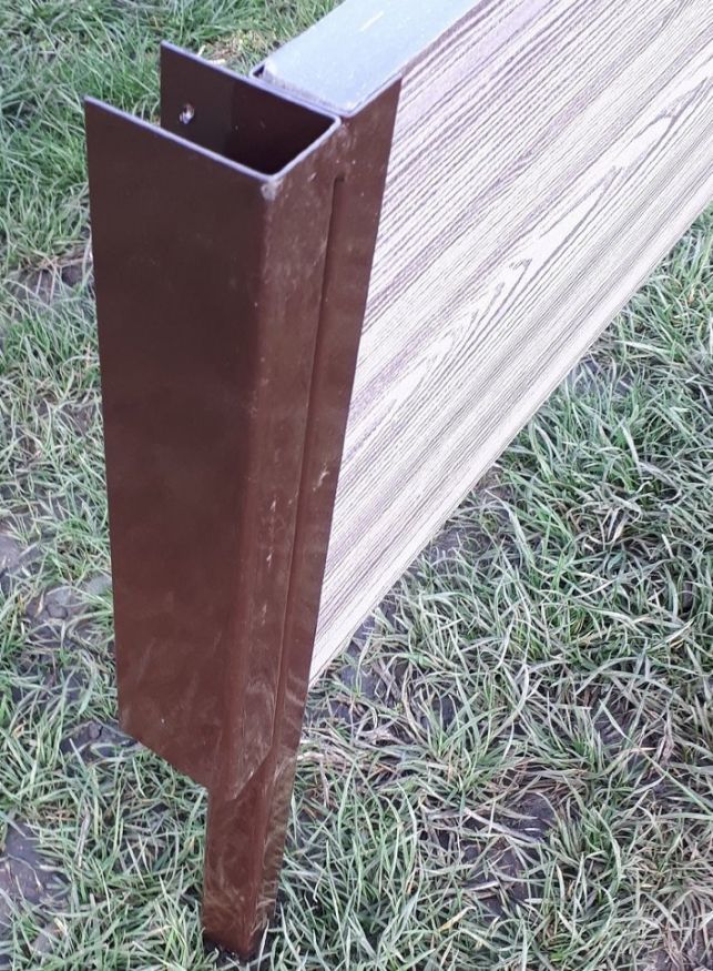 Угловой металлический элемент 90° для доски 300х30 мм Holzhof купить в Сочи