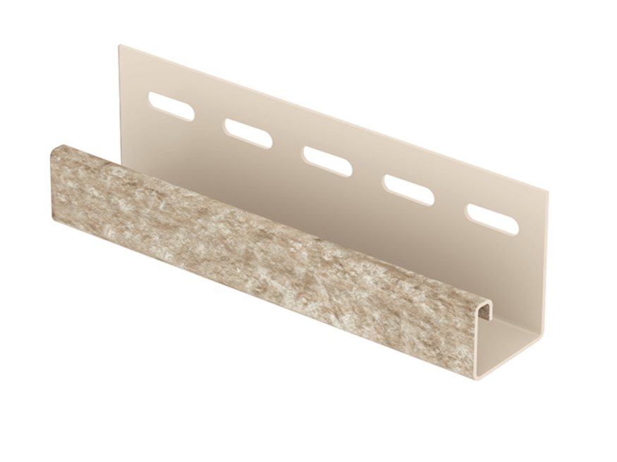 J-планка Ю-Пласт Стон Хаус Кварцит, Светло-Бежевый купить в Сочи