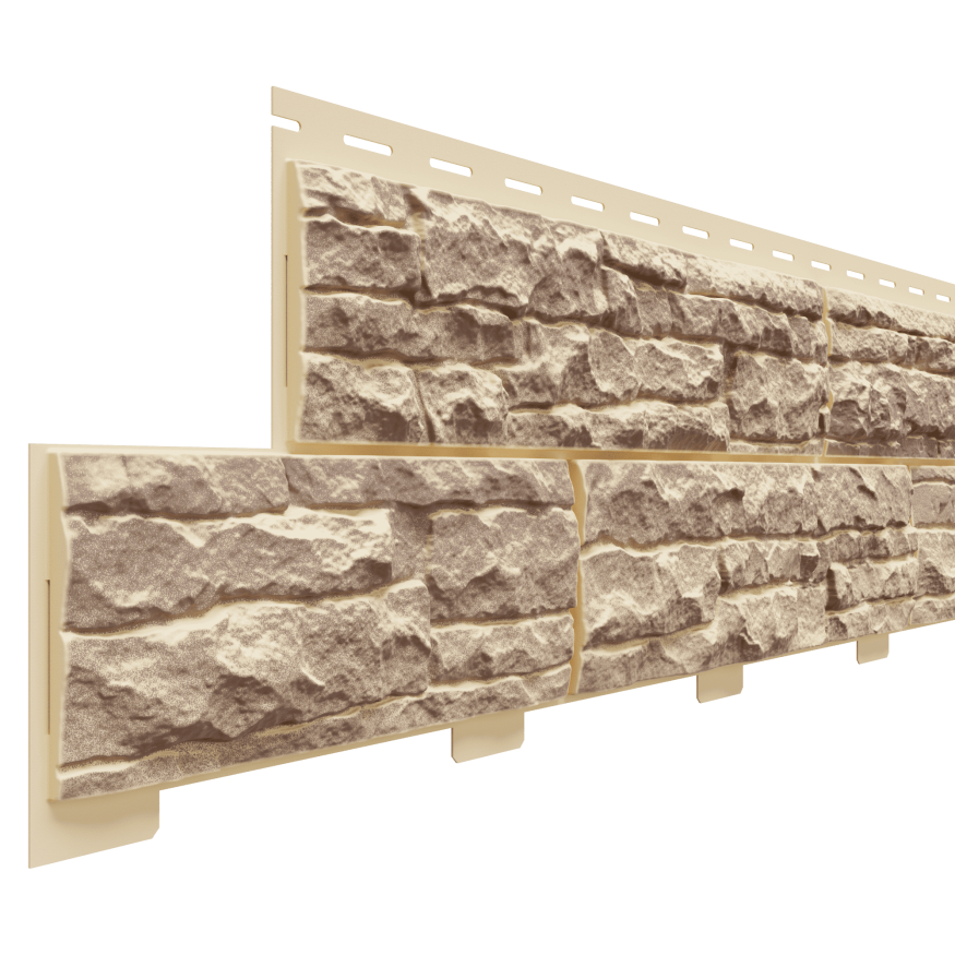 Фасадная панель Доломит, Скалистый риф Люкс, Янтарь купить в Сочи