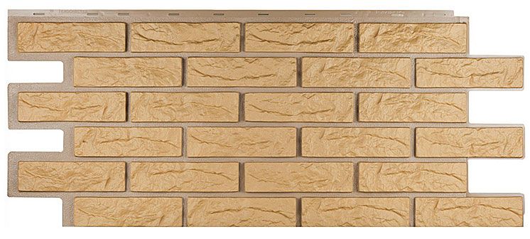 Фасадная панель Т-Сайдинг, Кирпич Лондон Брик Бежевый купить в Сочи