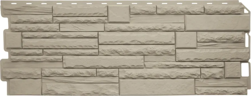 Фасадная панель Альта-Профиль, Скалистый камень ЭКО Кремовый  купить в Сочи