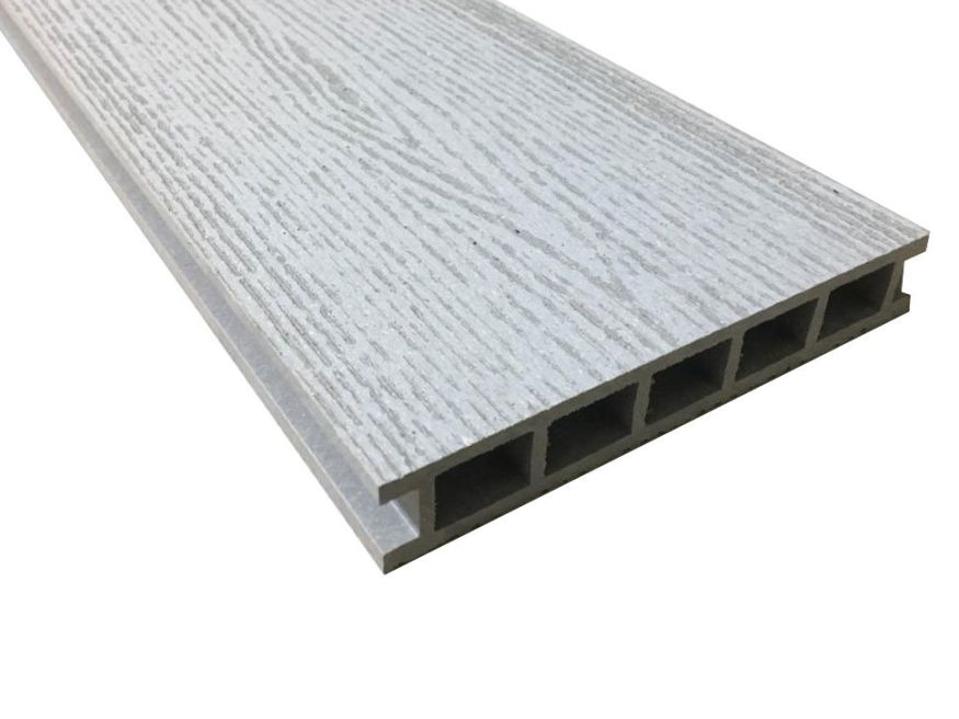 Террасная доска Faynag Stelo из ДПК в цвете серебро. купить в Сочи