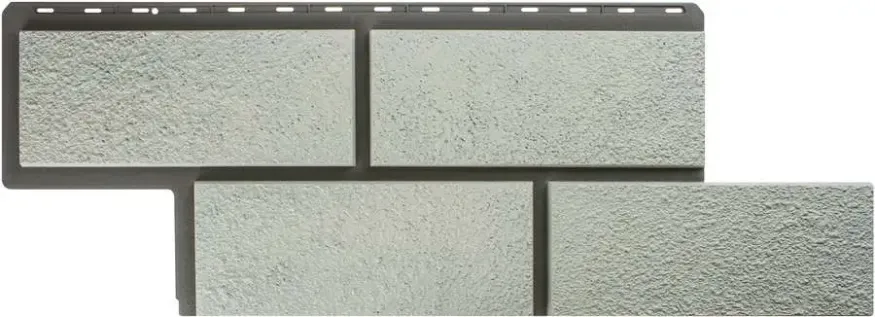 Фасадная панель Альта-Профиль Неаполитанский камень Белый купить в Сочи