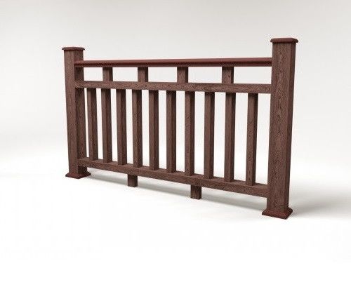 Ограждение из ДПК FG8 коричневое купить в Сочи