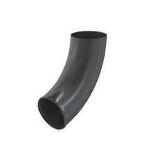 Отвод трубы Aquasystem, PU MATT, RAL 7024 Тёмно-серый 125/90