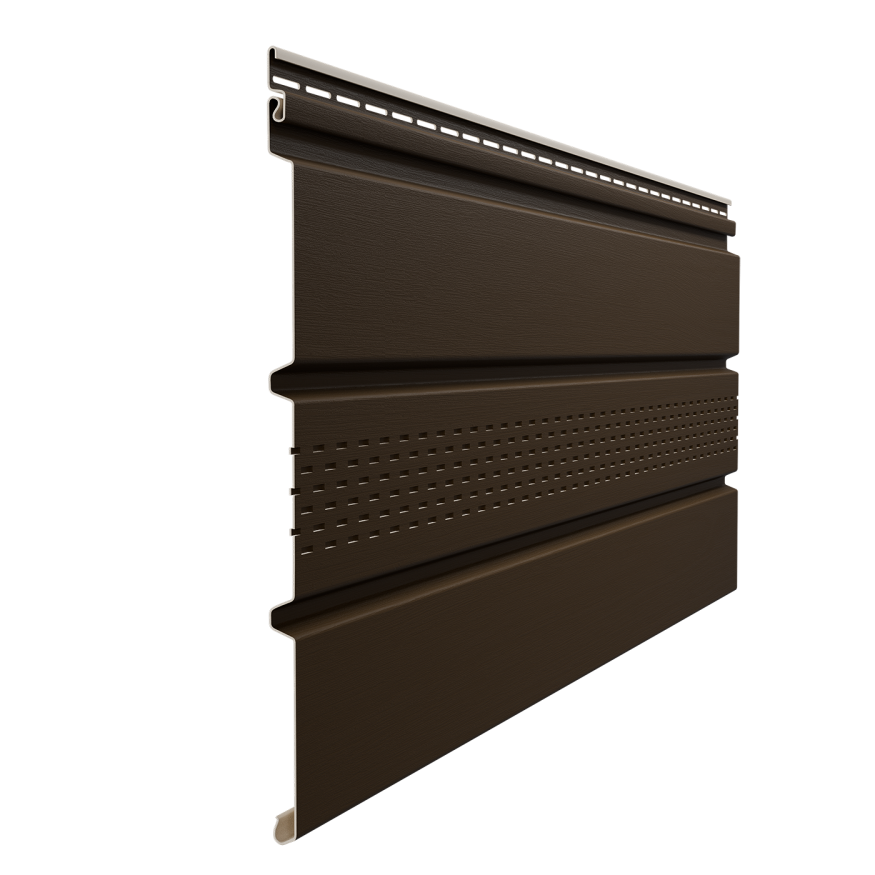 Софит Элит с центральной перфорацией в цвете коричневый купить в Сочи