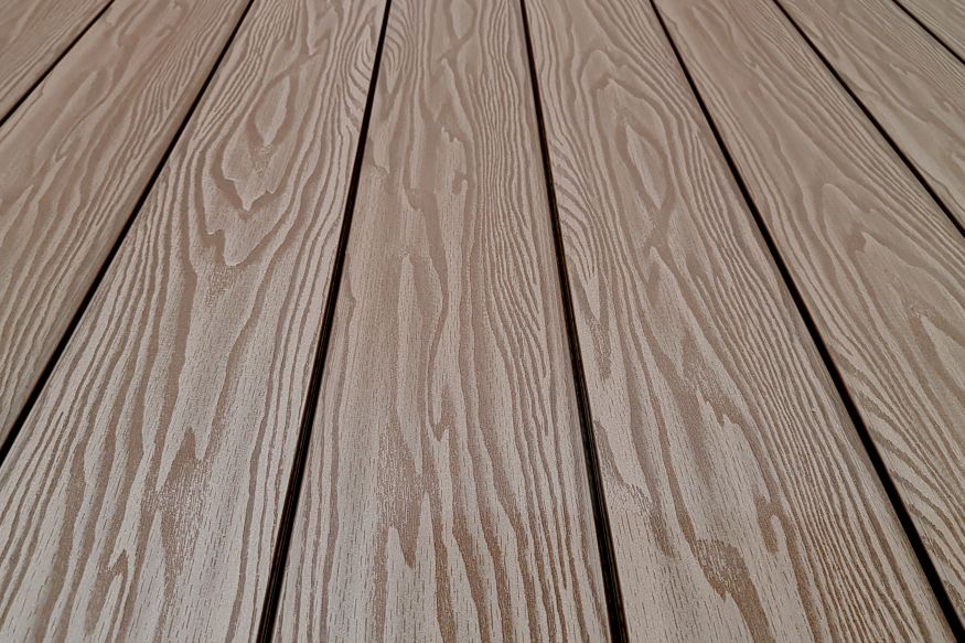 Террасная доска ДПК Terrapol Смарт 3D (Полнотелая без паза) Тик Киото купить в Сочи