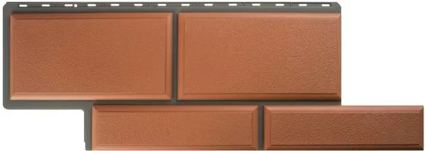 Фасадная панель Альта-Профиль Флорентийский камень Терракотовый купить в Сочи