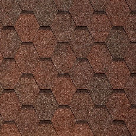 Гибкая черепица Tegola VENETO nocciola 418 купить в Сочи