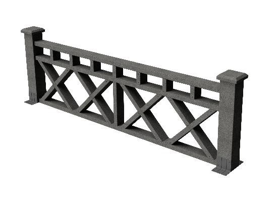 Декоративное ограждение ДПК GRINDERDECO Бэйли в цвете серый базальт купить в Сочи