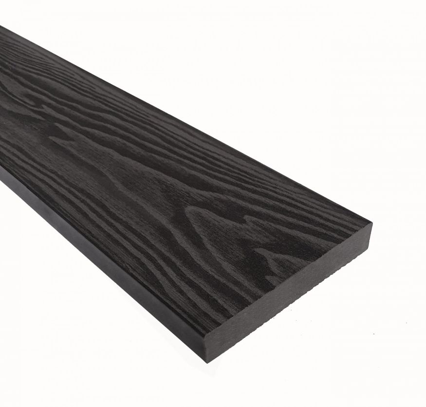 Террасная доска из ДПК Terrapol Смарт 3D (Полнотелая без паза) Черное дерево купить в Сочи